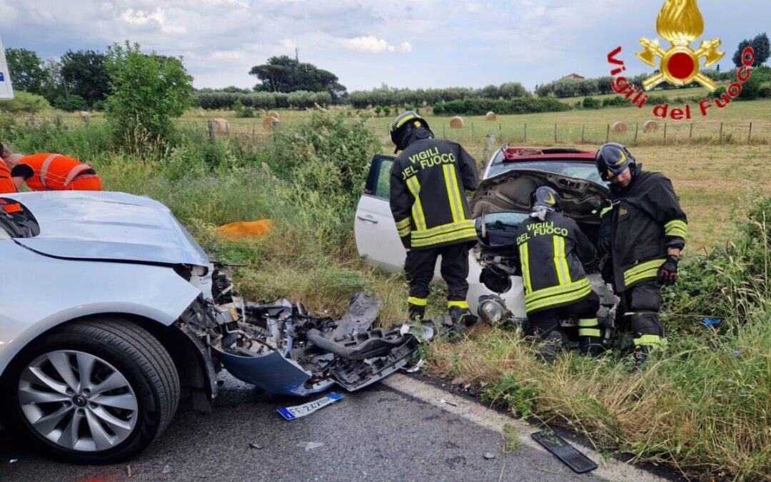 Incidente sulla Braccianese a Bracciano, una donna e un uomo in codice rosso