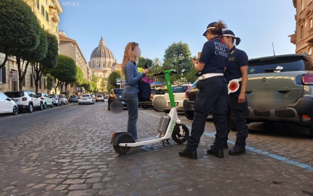 Monopattini, giro di vite di Roma Capitale