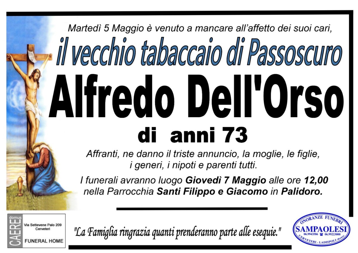 necrologio dell'orso