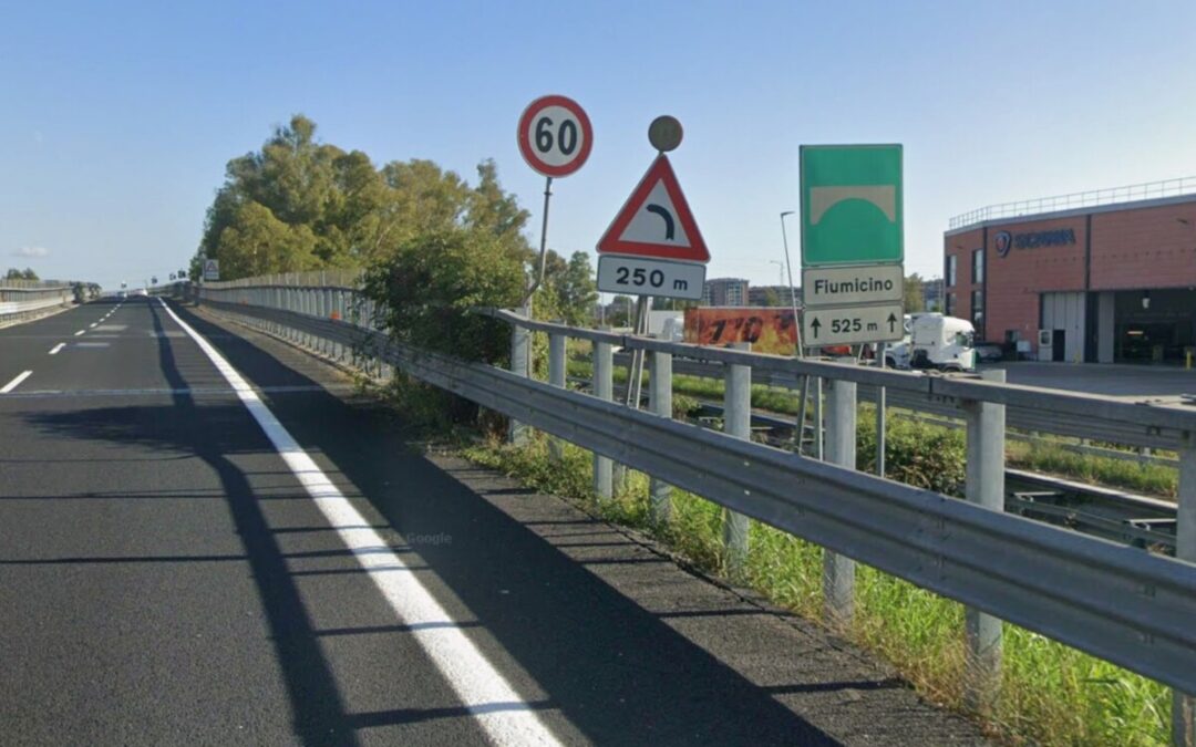 Sulla A12 chiusa stasera la rampa di immissione sulla Roma-Fiumicino