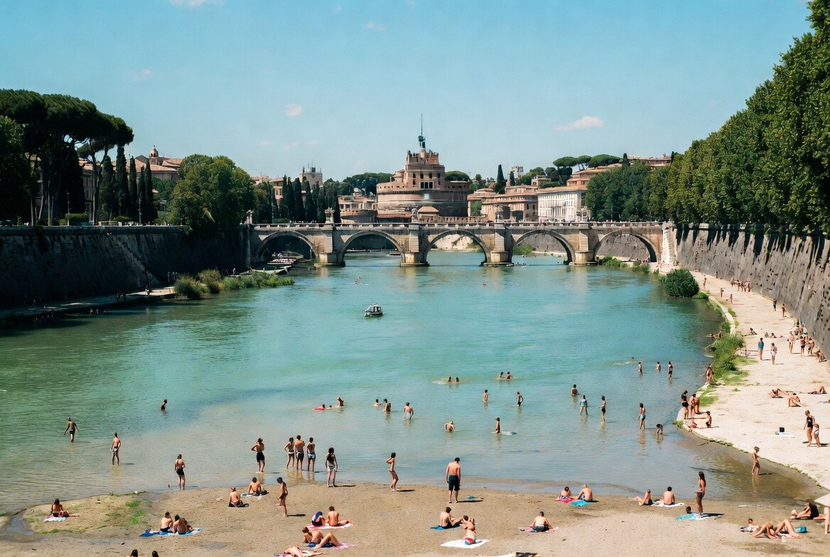 tevere balneabile immagine IA tevere balneabile immagine IA