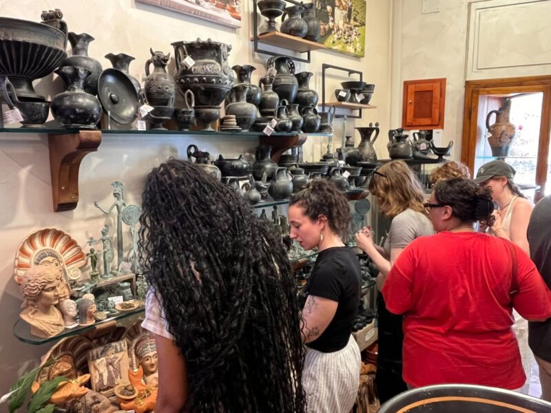Dagli Stati Uniti a Cerveteri studenti della Brooklyn College in visita a Museo, Necropoli e Centro Storico con Roberto Paolini di Pithos 3