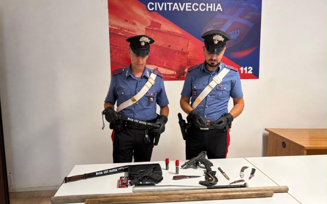 Blitz dei Carabinieri negli autolavaggi di Civitavecchia: trovati armi, rifiuti pericolosi e scarichi abusivi