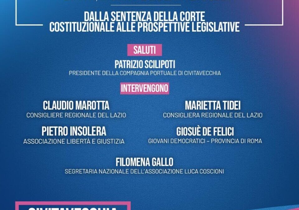 Fine vita, dibattito a Civitavecchia