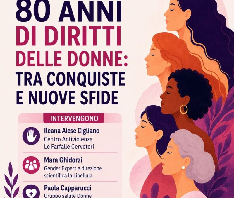 Convegno “80 anni di diritti delle donne: tra conquiste e nuove sfide” del Gruppo Nilde Iotti Cerveteri e Ladispoli