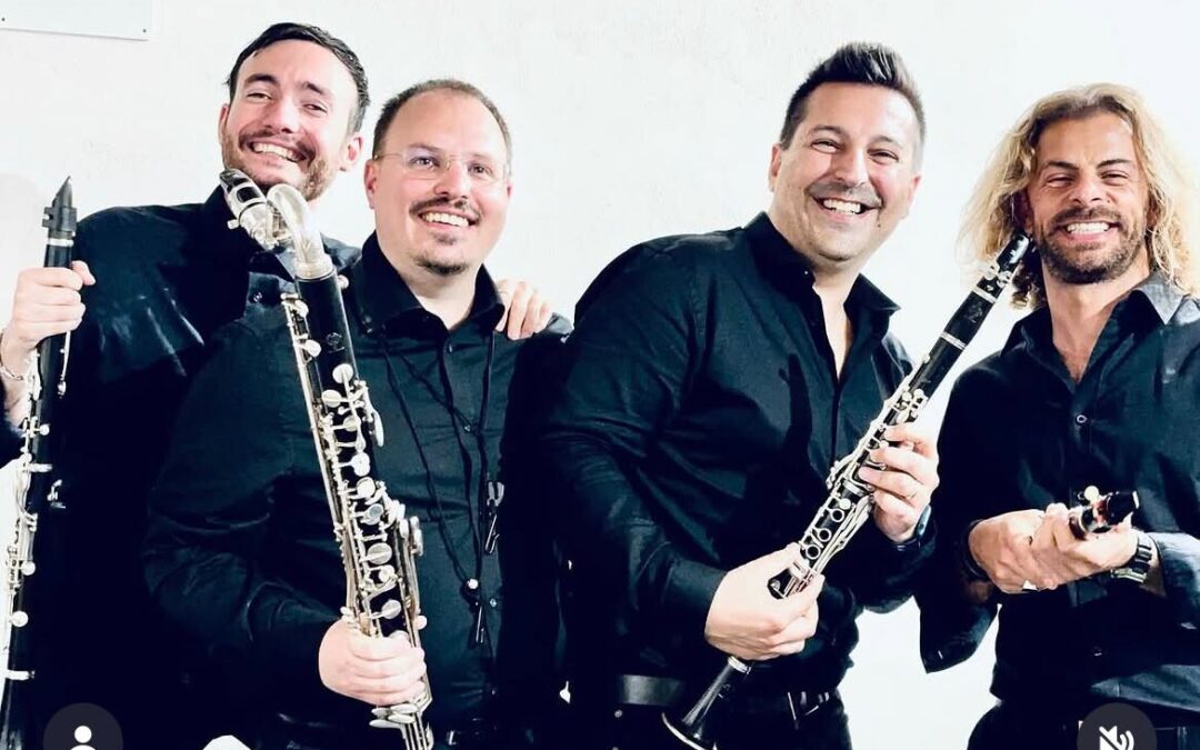 “Mezzo Forte Clarinet Quartet” in concerto e degustazioni di vini alla Mondadori Bookstore di Cerveteri