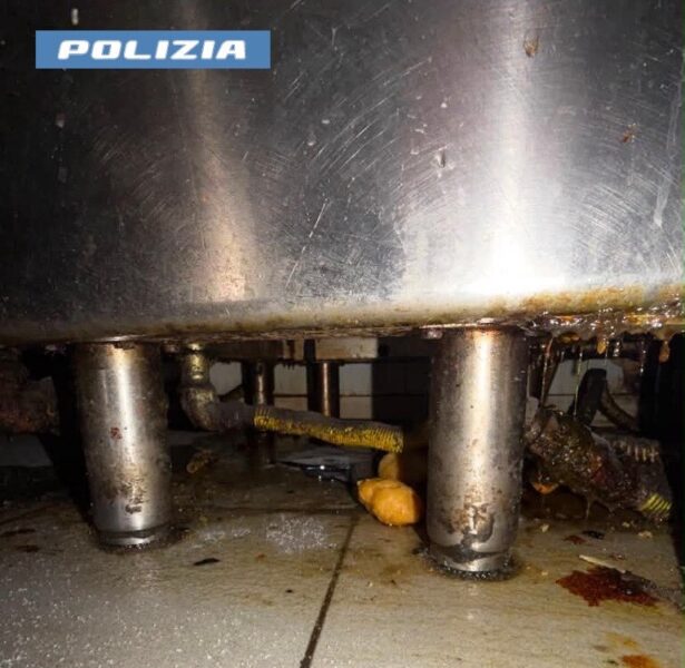 pizzeria blatte polizia