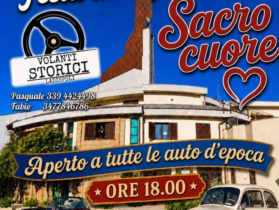 Volanti storici Ladispoli, raduno sabato alle 18 alla festa della parrocchia del Sacro Cuore