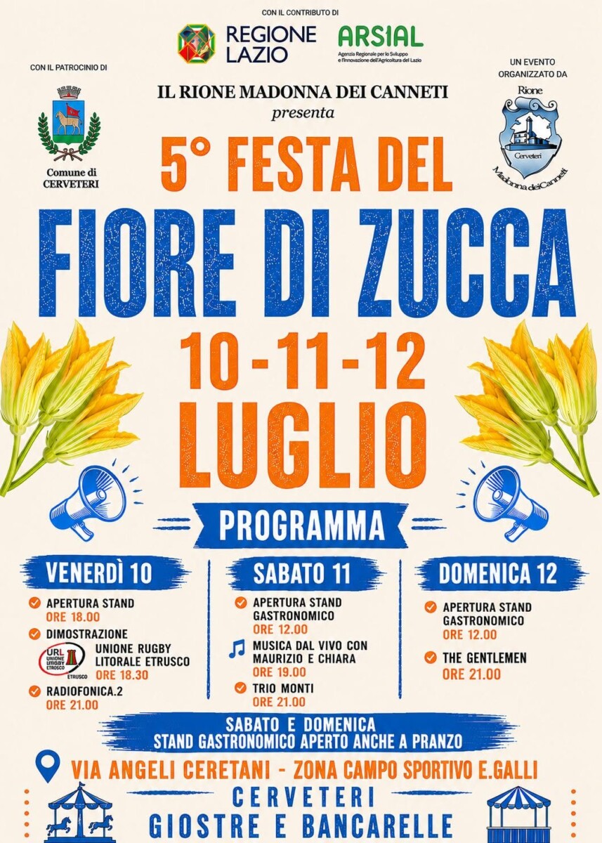 Quinta edizione della Festa del Fiore di Zucca Quinta edizione della Festa del Fiore di Zucca