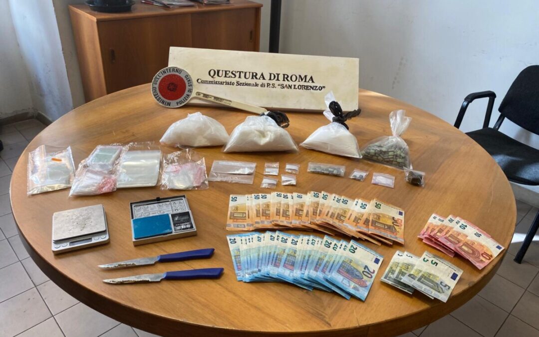 Blitz antidroga della Polizia a San Lorenzo, arrestata una donna