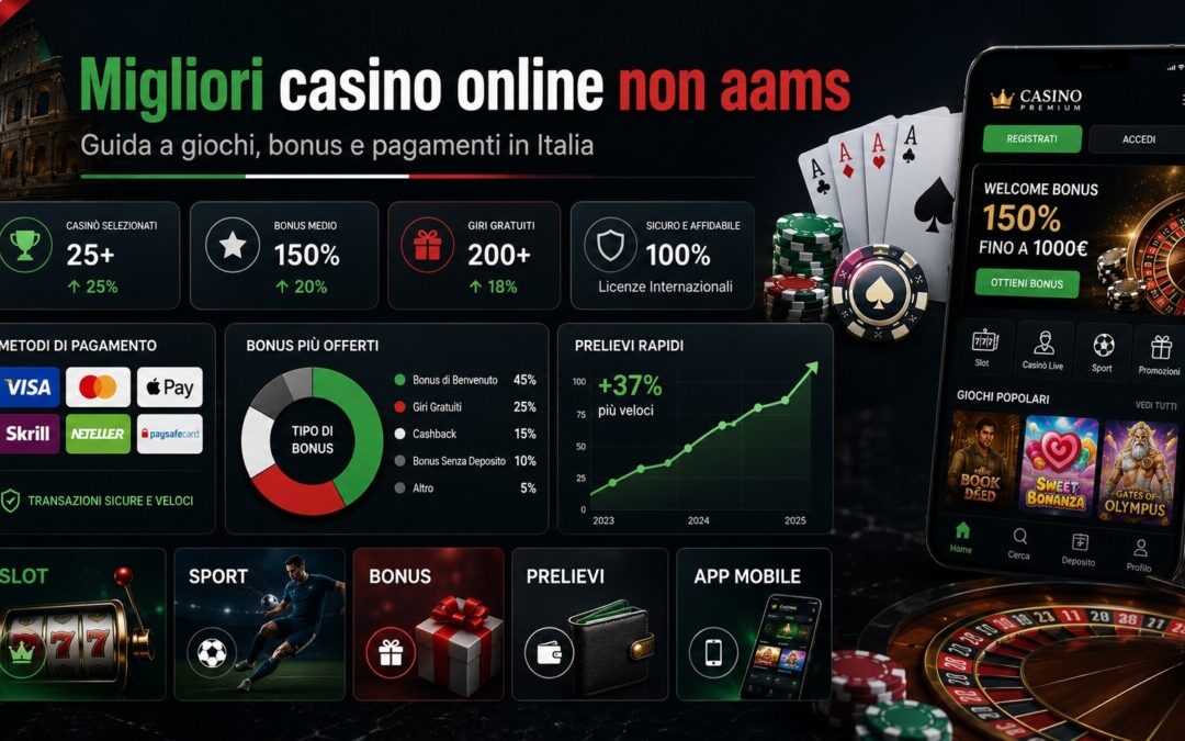 Migliori casino online non aams guida a giochi bonus e pagamenti in Italia
