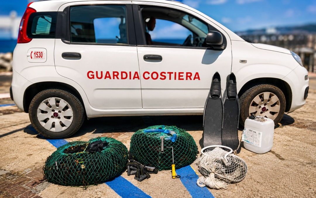 Sequestro (fuori stagione) di ricci a Santa Marinella della Guardia Costiera