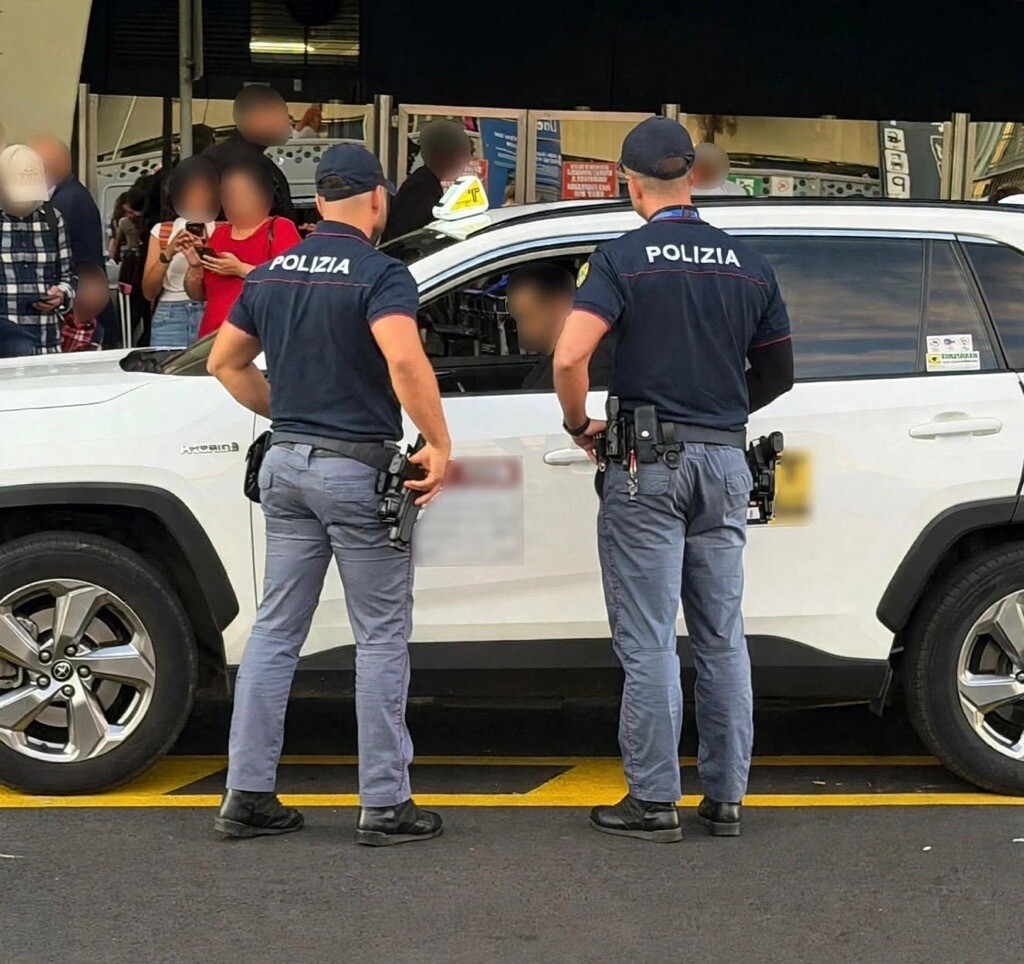 polizia polaria taxi fiumicino
