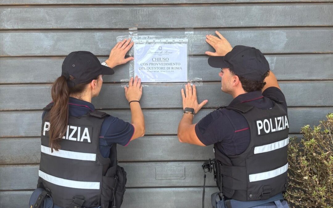 Sigilli della Polizia per un locale del centro di Ladispoli